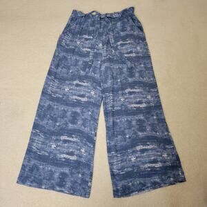 LuLaRoe Dianne L Wide Leg Paperbag Pants  High Rise Elastic Waist